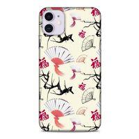 Apple Iphone 11 Kılıf Japonya (44) Tough Armor Kılıf Japon Yelpazesi Çiçeği