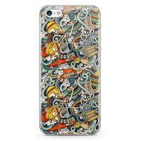 Apple iPhone 5 Kılıf Snowboarding Arka Kapak Koruma Desenli Full Koruyucu