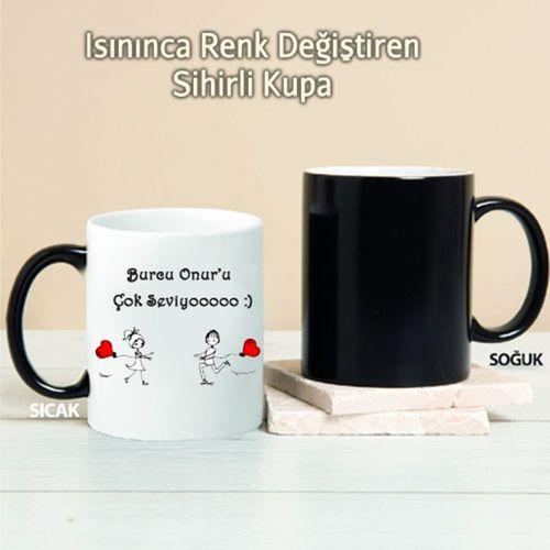 Çok Seviyoooo Kişiye Özel Sihirli Kupa Pi32