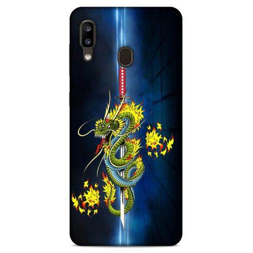 Lopard Samsung Galaxy A20 Uyumlu Kılıf Tattoo's (2) Kabı Ejderha Dövmesi