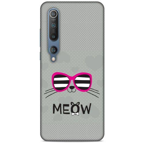 Lopard Xiaomi Mi 10 Uyumlu Kılıf Kediler (15) Antişok Kılıf Meow Cat