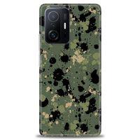 Xiaomi Mi 11T Kılıf HD Baskılı Kılıf - Kamuflaj Renkleri + Tam Ekran Koruyucu