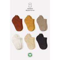 Bistyle Mix Penye Sneakers Çorap 6'Lı BS20101M Toprak