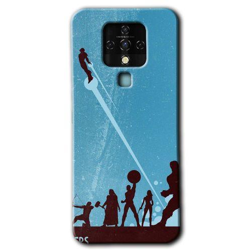 Tecno Camon 16 Kılıf HD Desen Baskılı Arka Kapak - Avengers Team
