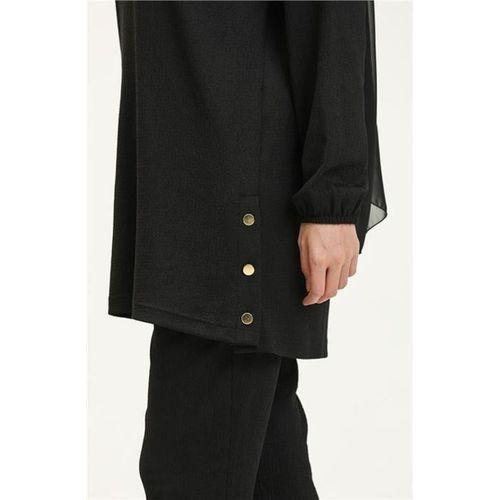 Candy Kolye Detaylı Tunik Pantolon İkili Takım - 71136.003 - Siyah
