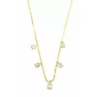 Ezme Zincir Charm Kolye - Altın