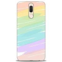 Huawei Mate 10 Lite Kılıf HD Baskılı Kılıf - Renk Paleti + Tam Ekran Koruyucu