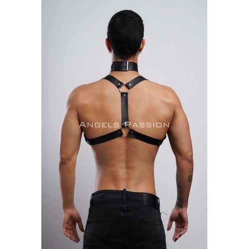 Erkek Choker ve Göğüs Harness, Erkek Parti Giyim - APFTM35