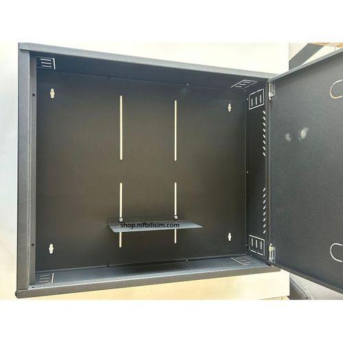 Nif Bilişim İki Yönlü Kilitli Metal Pano Hareketli Raf Kayıt Cihazı Panosu DVR BOX 55cmx45cmx15cm Si