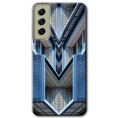 Samsung Galaxy S21 FE Kılıf HD Desen Baskılı Arka Kapak + Temperli Cam - Retro Building