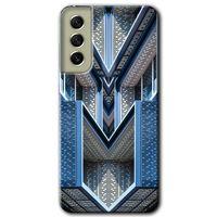 Samsung Galaxy S21 FE Kılıf HD Desen Baskılı Arka Kapak + Temperli Cam - Retro Building