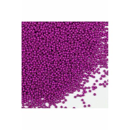 Fuşya Renk 4 mm Yaklaşık 660 adet / 60 gram Cam Boncuk Oya Yazma Bileklik ve Kolye