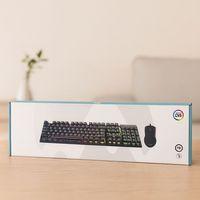 Kablolu RGB Oyuncu Klavye ve Mouse Seti - Siyah