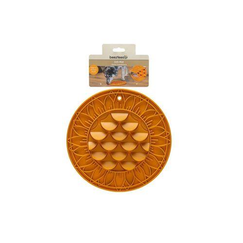 Beeztees Yavru Köpek Mama Yeme Oyuncağı, Daire Şeklinde, Silikon, Turuncu, 30cm