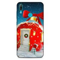 Huawei Y7 2019 Kılıf Snowix (15) Antişok Kılıf Alev Kırmızı