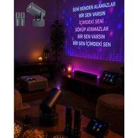 Bluetooth Hoparlörlü Akıllı Projektör Kablosuz Karaoke Mikrofonlu