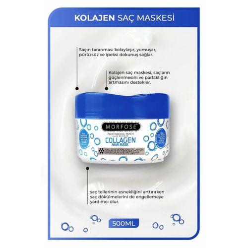 Kolajen Saç Maskesi 500 ML - Zayıf ve Kırılgan Saçlar İçin - mrfs