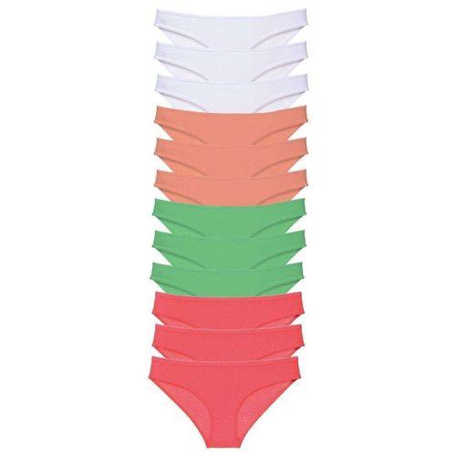 12 Adet Süper Eko Set Likralı Kadın Slip Külot 511