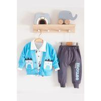 Mause Gömlek Yakalı 3'lü Erkek Bebek Takımı