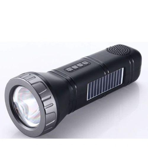 Güneş Enerjili Bluetooth Radyo Özellikli Kamp El Feneri