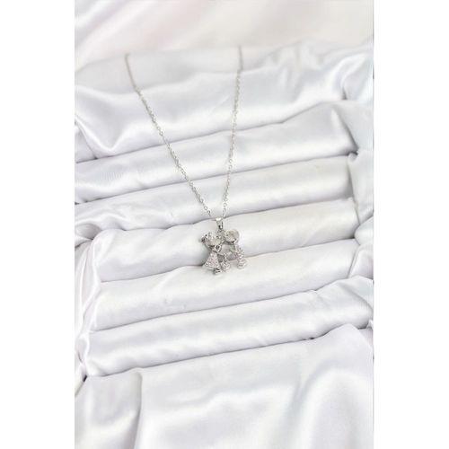 316L Çelik Zincir Gümüş Renk Erkek Kız Model Kadın Kolye