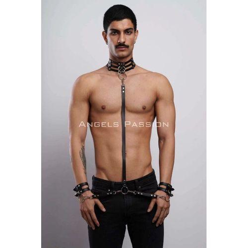 Fantazi Erkek Tasma Bileklik Takım, Choker - Bileklik Takım - APFTM56