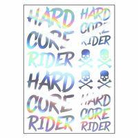 SEVGENT A4 Sticker 118 Tek Paket Çoklu Hard Core Rider Hologram