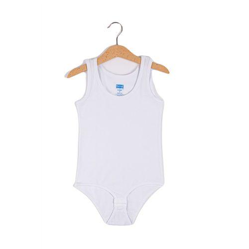 Kız Çocuk Likralı Geniş Askılı Kolsuz Çıtçıtlı Body Berrak-2538