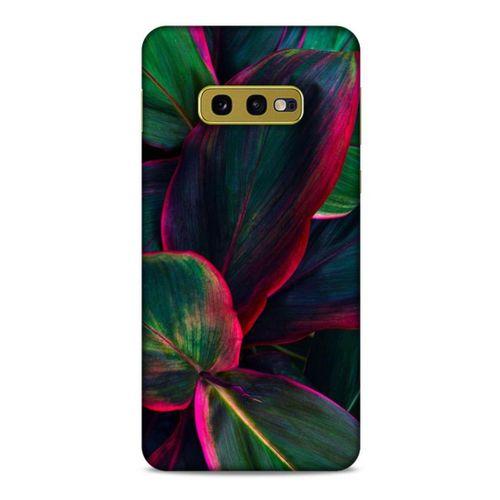 Lopard Samsung Galaxy S10e Uyumlu Kılıf Bahar (25) Antişok Kapak Fuşya Yeşil