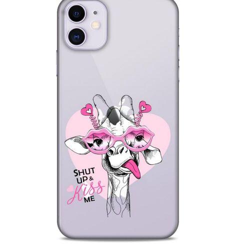 Zoologix (14) Apple iPhone 12 Şeffaf Kılıf Silikon Desenli