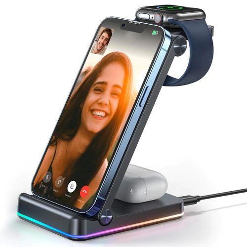 Joyroom 3 ü 1 Arada Katlanabilir Kablosuz Manyetik  Şarj İstasyonu