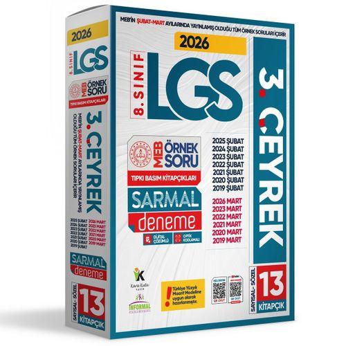 2026 8 Sınıf LGS 3  ÇEYREK Şubat-Mart Ayı MEB Örnek Soru Tıpkı Basım Sarmal Deneme Paketi Çözümlü