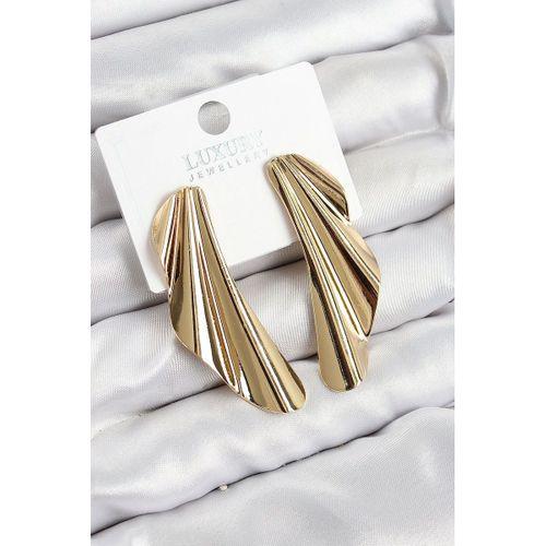 Pirinç Tül Model Gold Renk Kadın Küpe