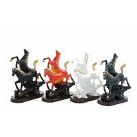 Polyester 2'li Şahlanmış At Figürü Alk1626