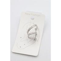 Taşlı Kıkırdak Küpe - Gümüş