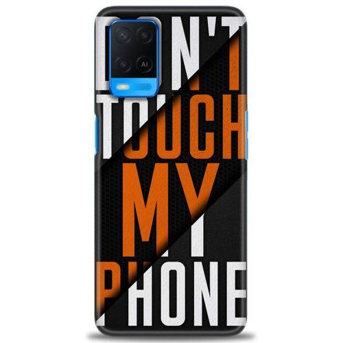 Oppo A54 Kılıf HD Baskılı Kılıf - Dont Touch + Tam Ekran Koruyucu