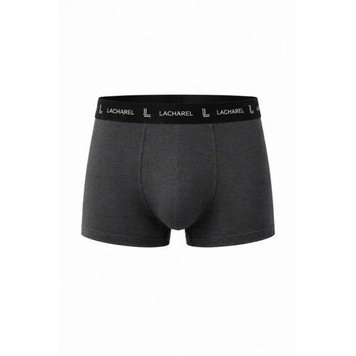 Erkek Likralı Pamuklu Nefes Alan Penye Boxer 2Li Paket - Füme - Gri