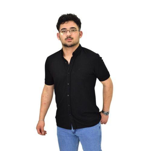 Erkek Büyük Beden Gömlek Yaka Düğmeli Tişört BGL-ST04525