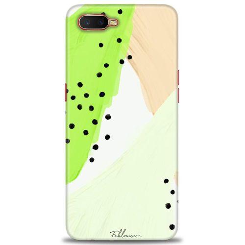 Oppo RX17 Neo Kılıf HD Baskılı Kılıf - Fıstık Yeşili + Tam Ekran Koruyucu