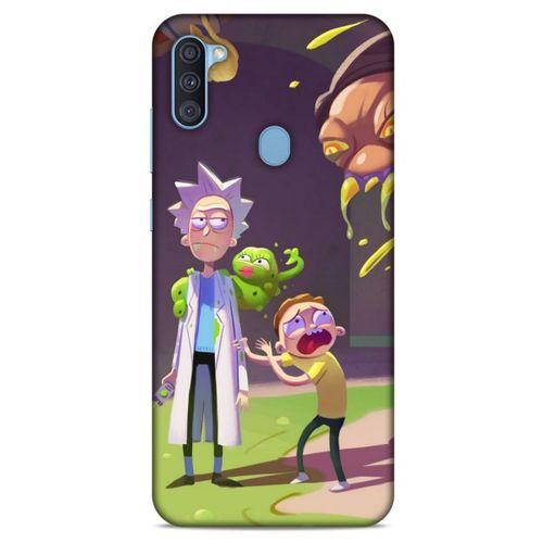 Samsung Galaxy A11 Uyumlu Kılıf Rick And Morty (31) TPU Kılıf Cronenberg Rick