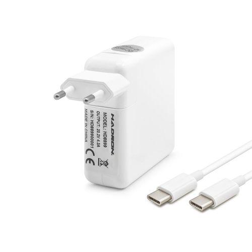 20.2V 4.3A 87W Laptop Adaptörü - Type-C - Apple Asus Dell Uyumlu - Beyaz HD8899