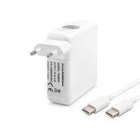 20.2V 4.3A 87W Laptop Adaptörü - Type-C - Apple Asus Dell Uyumlu - Beyaz HD8899