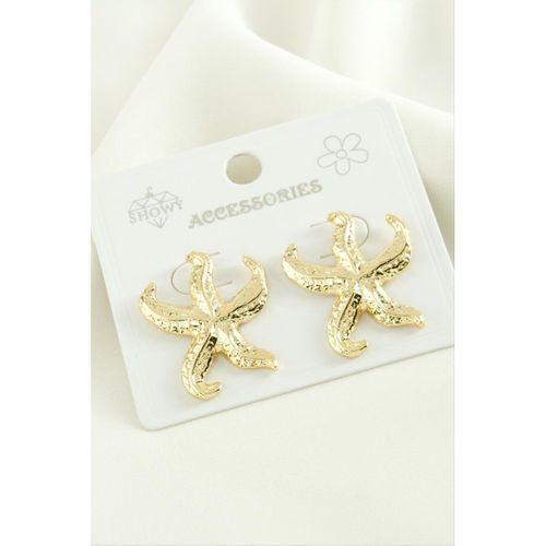 Deniz Yıldızı Trend Metal Küpe