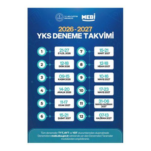 2027 YKS-AYT EŞİT AĞIRLIK MEBİ ONLİNE Türkiye Geneli 1  Deneme Büyük Boy Renkli BASKI ÜCRETİ