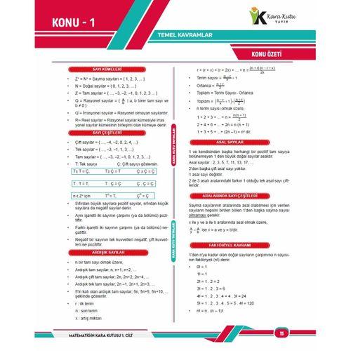 2025 ALES Matematik Kara Kutu 1 Cilt CEBİR ÖSYM Çıkmış Soru Bankası K Özetli Video/PDF Çözümlü