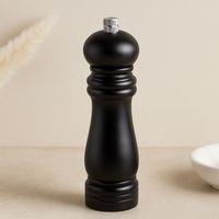 Küçük Siyah Ahşap Tuz ve Baharat Öğütücü (Çap 4.5 cm, 15.5 cm)