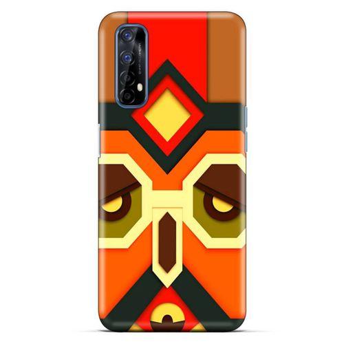 Lopard Oppo Realme 7 Uyumlu Kılıf Soyut Sanat (6) Desenli Silikon Kılıf