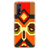 Lopard Oppo Realme 7 Uyumlu Kılıf Soyut Sanat (6) Desenli Silikon Kılıf