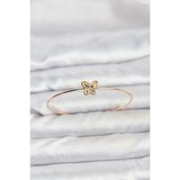 Kelebek Model Gold Renk Bileklik