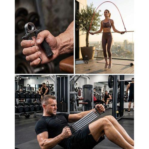 Çok Amaçlı Spor Seti Atlama İpi El Yayı Karın Kas Aleti